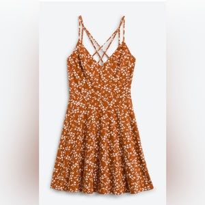 Nine Britton Lizzy Brushed Knit Dress Burnt Orange